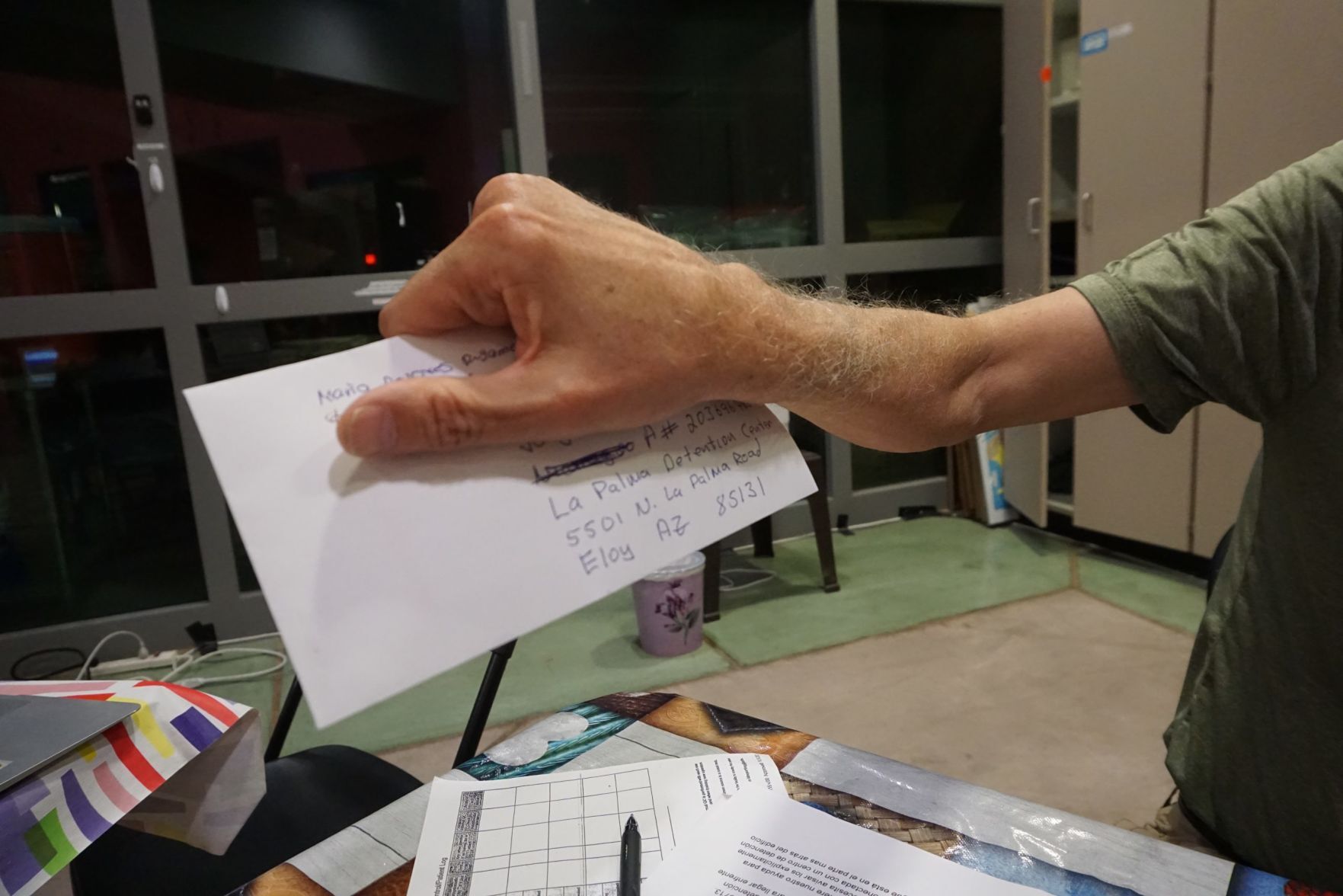 Letter to Eloy center